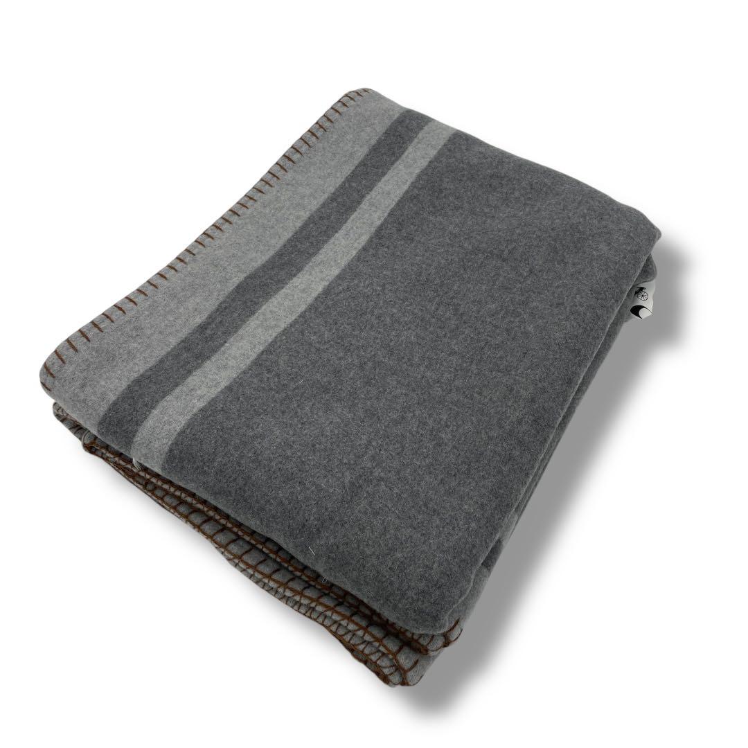 【COACH】 ウールブランケット グレー/未使用