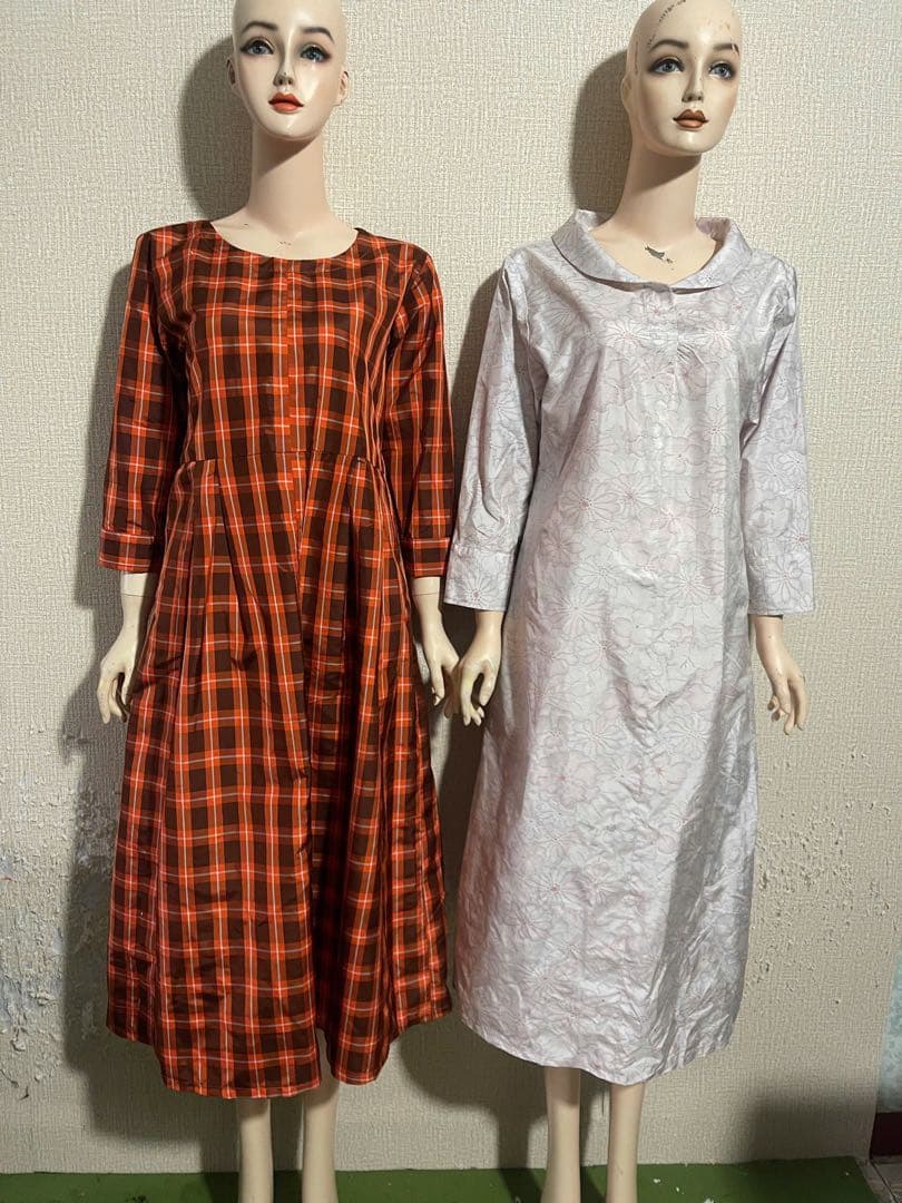 雪　フレアシルエットAラインワンピース