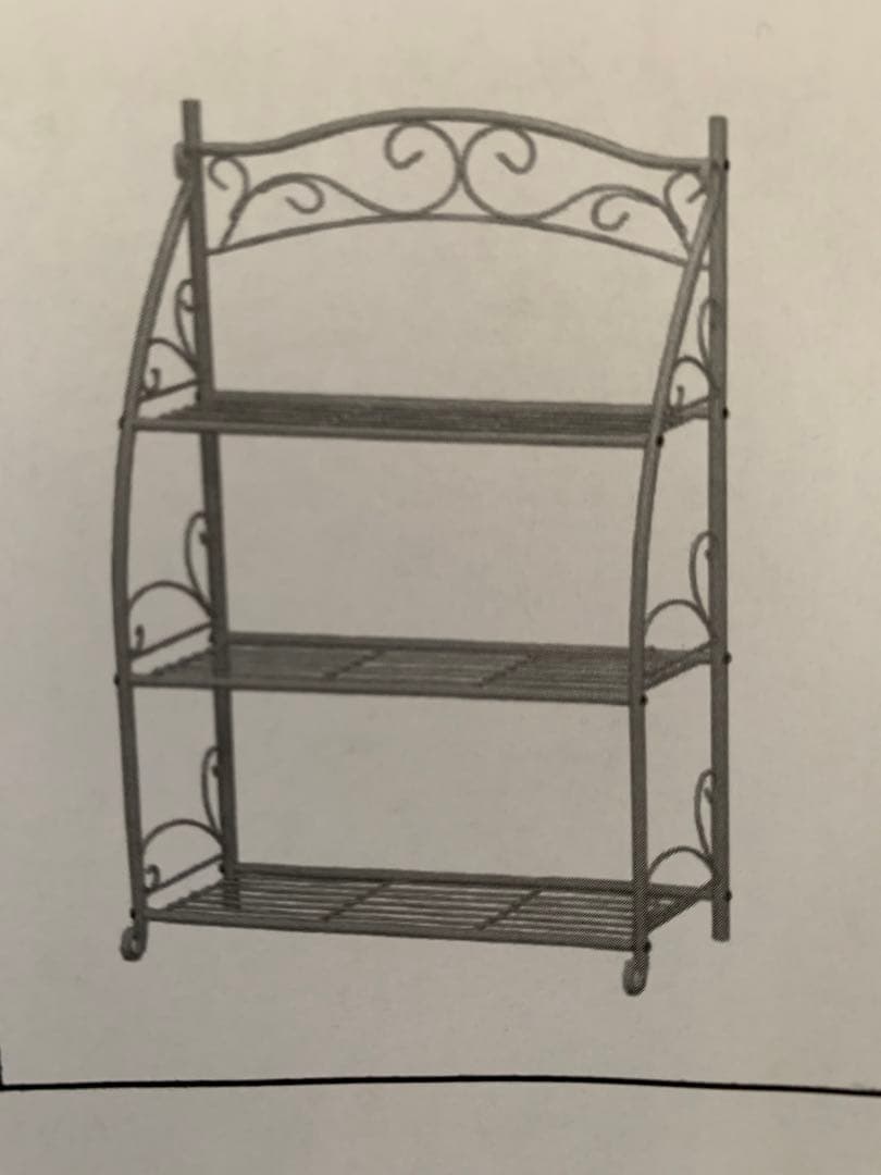 アイアンラック3段　送料込み価格