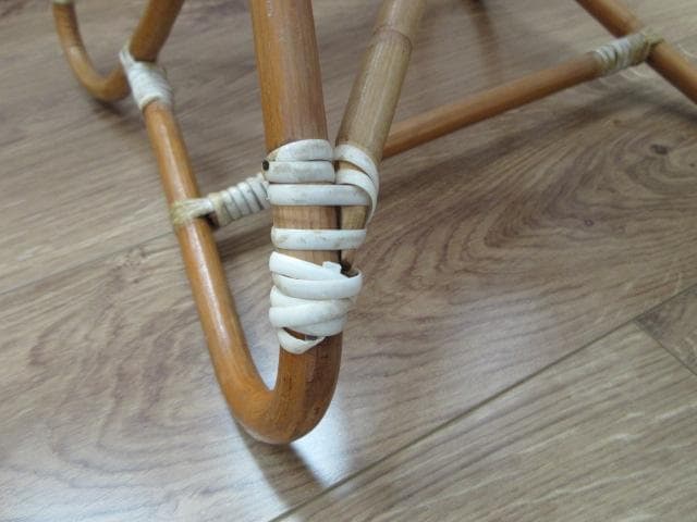 籐製編み込み椅子/飾り椅子/ミニチェア/ディスプレイ★昭和レトロ/レトロポップ