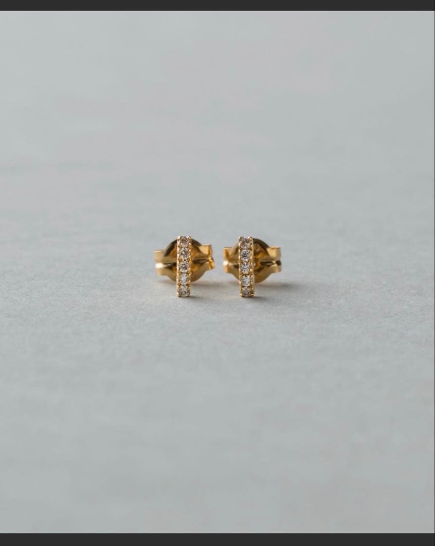 ete K18YG パーティクル ピアス