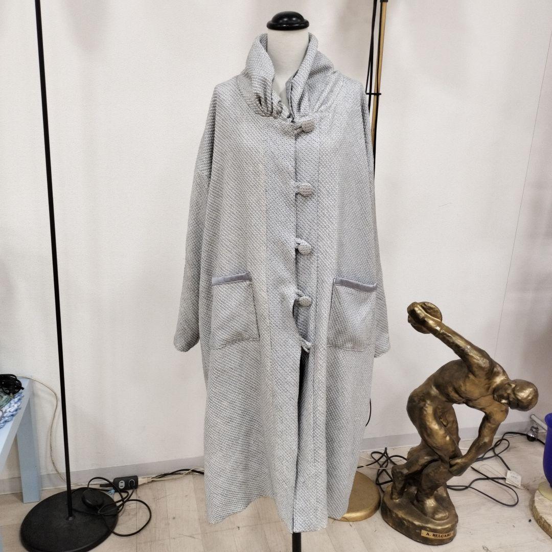 着物リメイク　リバーシブル　 ロングコート