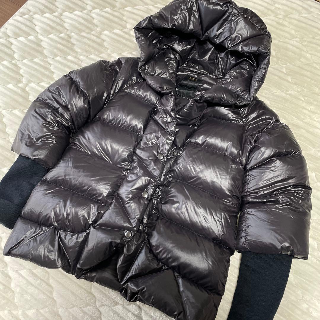 タトラス　ダウンジャケット　ショート丈　ダークブラウン　01 S