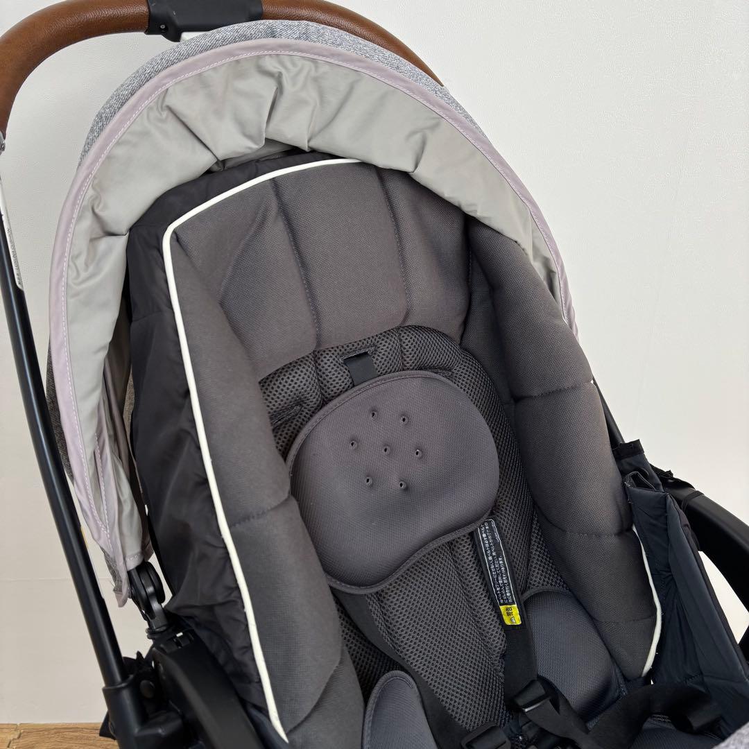 【美品】　Aprica アップリカ ラクーナクッション ベビーカー　グレー