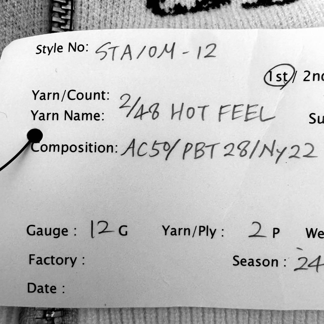 St ANDREWS 12G STAロゴジャガード ニットブルゾン メンズ AW