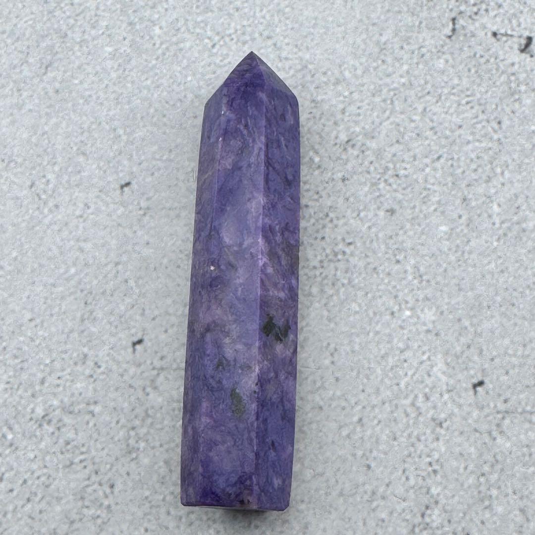 G-143チャロアイト ポイント 希少原石 高品質紫の模様が美しい 天然石