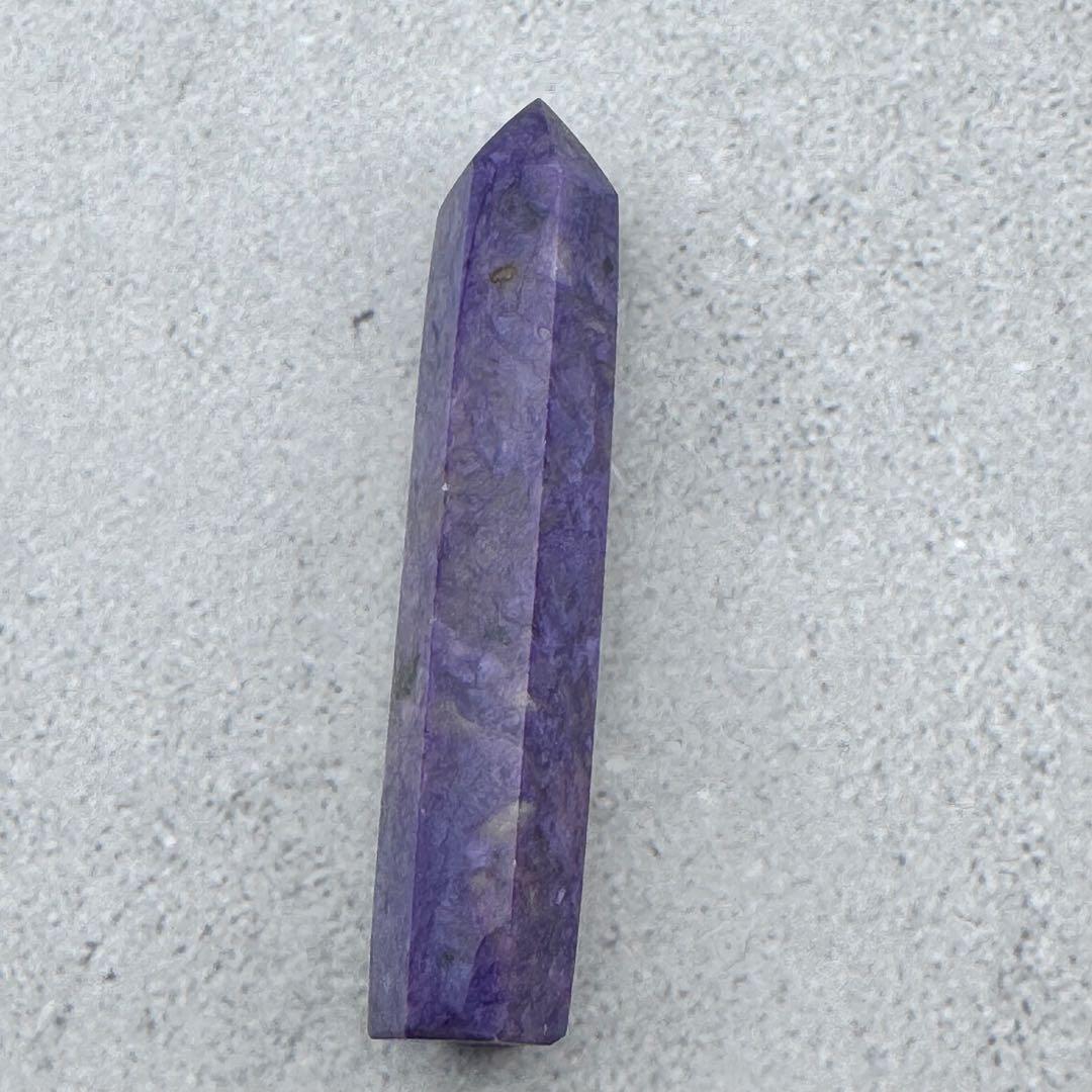 G-143チャロアイト ポイント 希少原石 高品質紫の模様が美しい 天然石