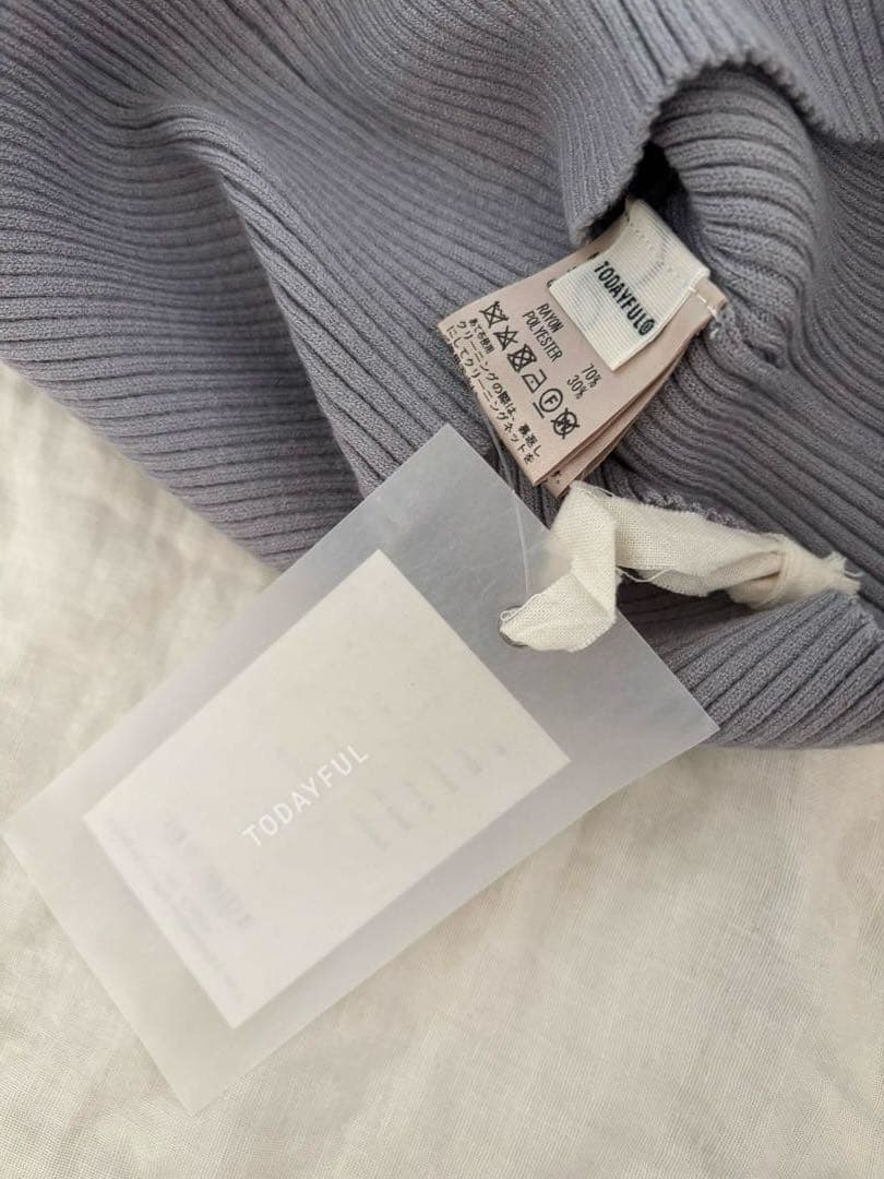 TODAYFUL トゥデイフル Puffsleeve Rib Knit 新品
