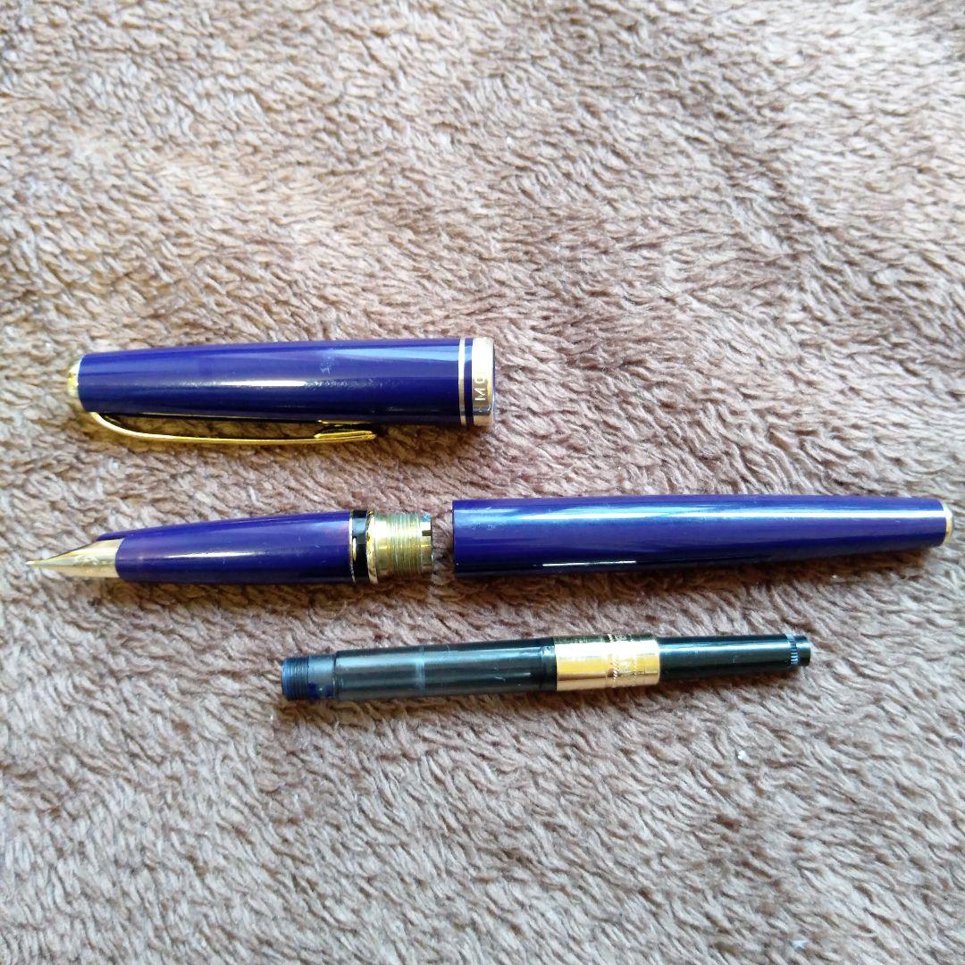 Montblanc 万年筆・青いボールペン セット