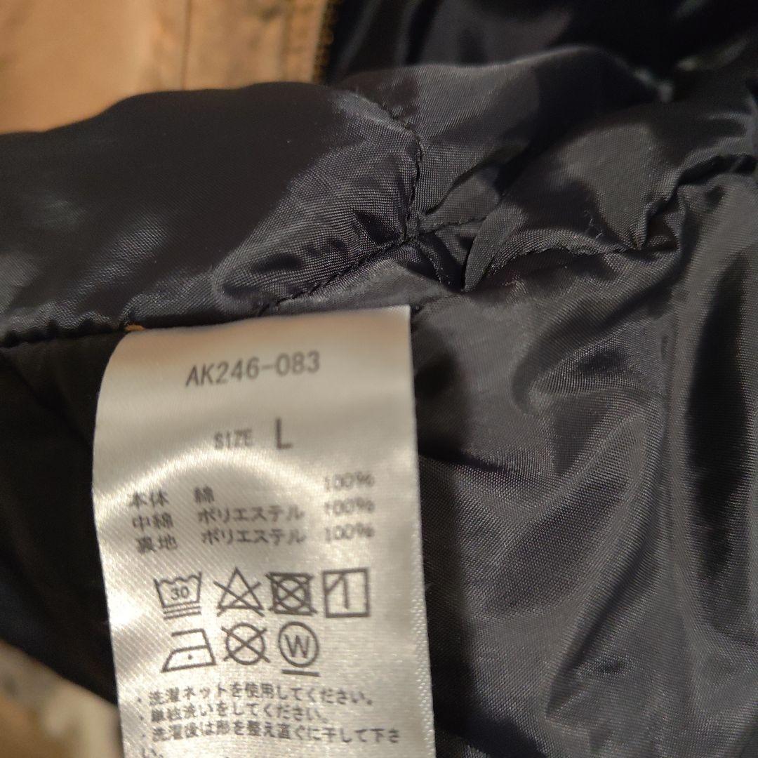 CPCM 襟コーデュロイワークジャケット キャメル Lサイズ