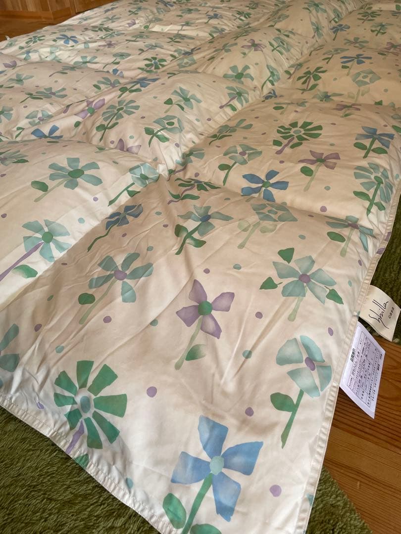 日本製【シビラ】羽毛布団　150×210 モリノ　レッド　ブルー各1枚