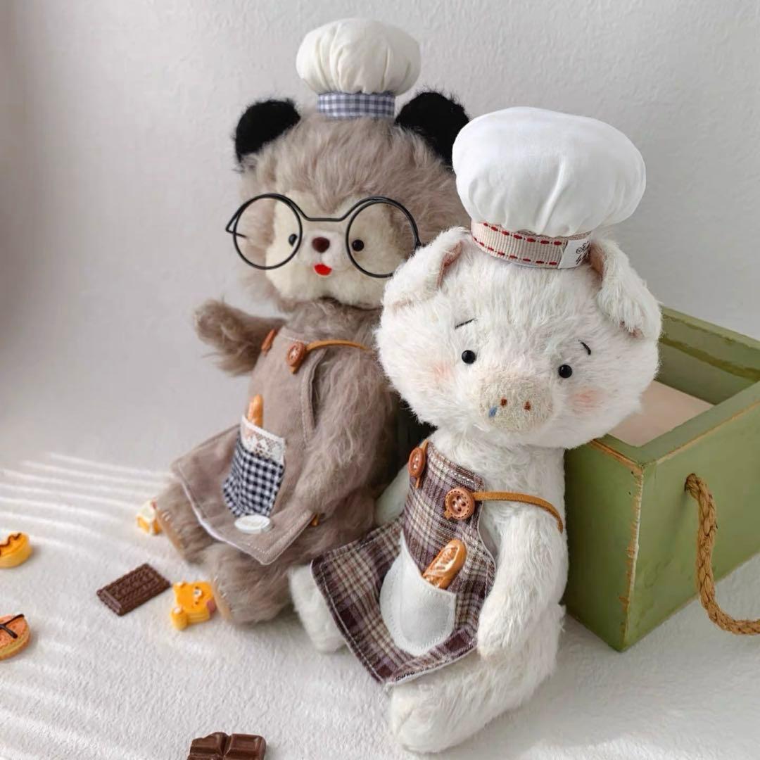 食いしん坊のお二人さん アーティストベア 海外作家様 ハンドメイド ぬいぐるみ