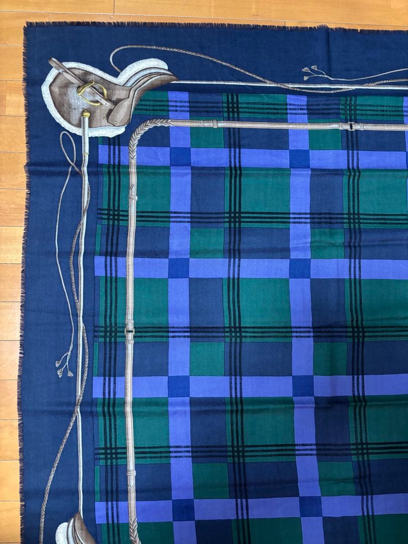 【GUCCI】タータンチェック スカーフ 大判