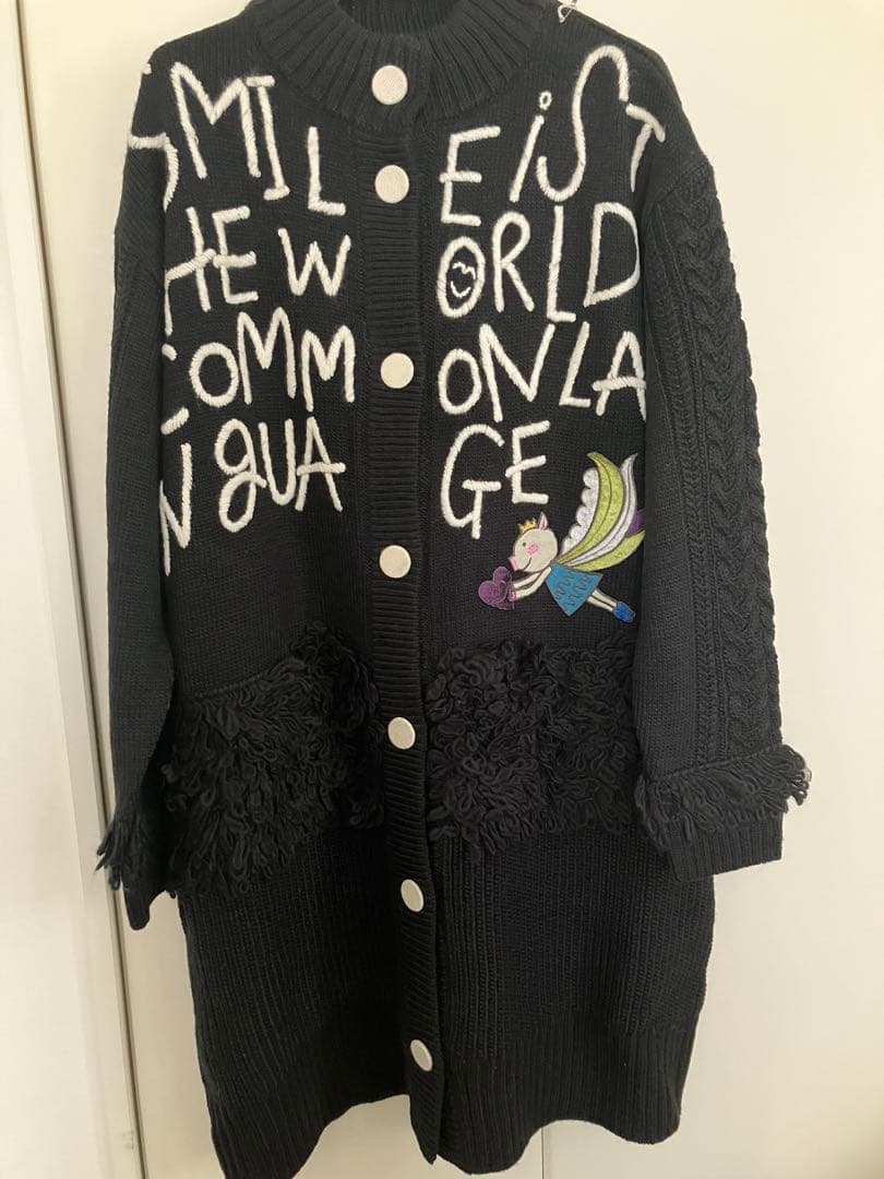 ⭐︎アルベロベロ⭐︎ニットブラックロングコート