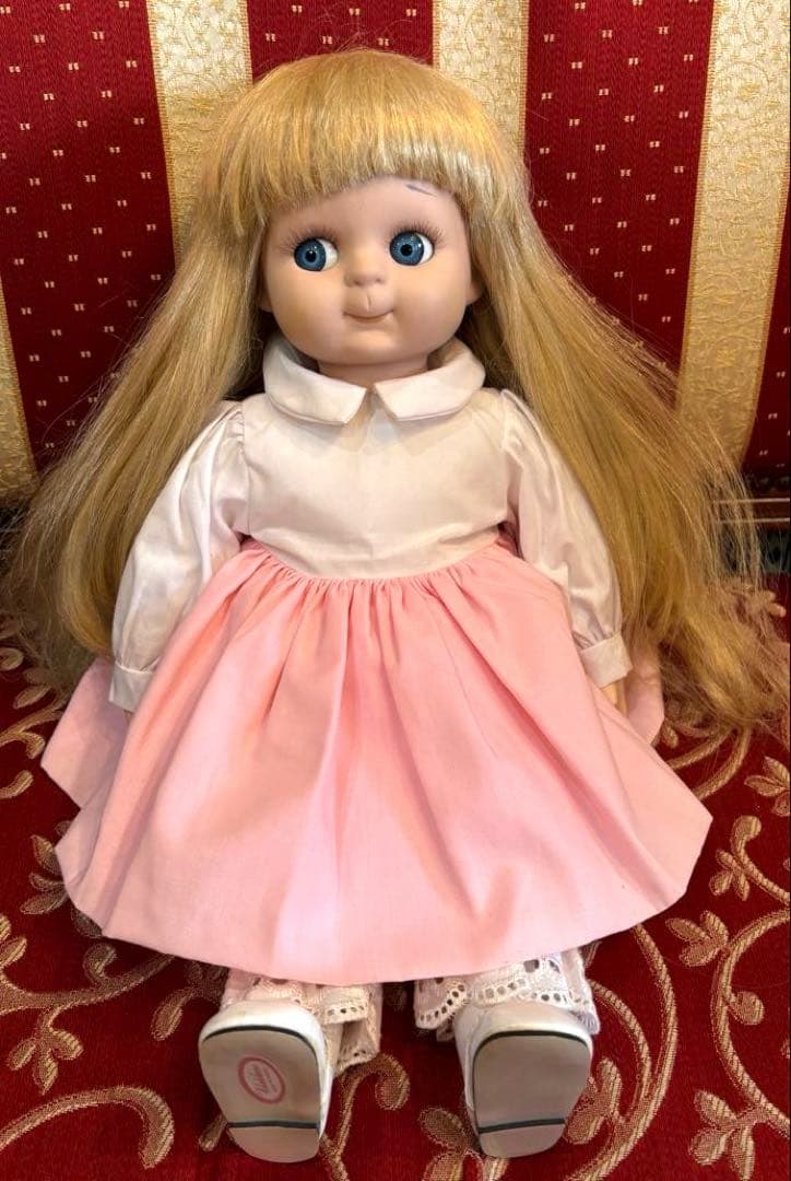 ヴィンテージ　ビスクドール　グーグリーアイ　大きめの子