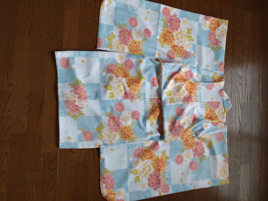 7歳七五三　着物セット（髪飾り付き）