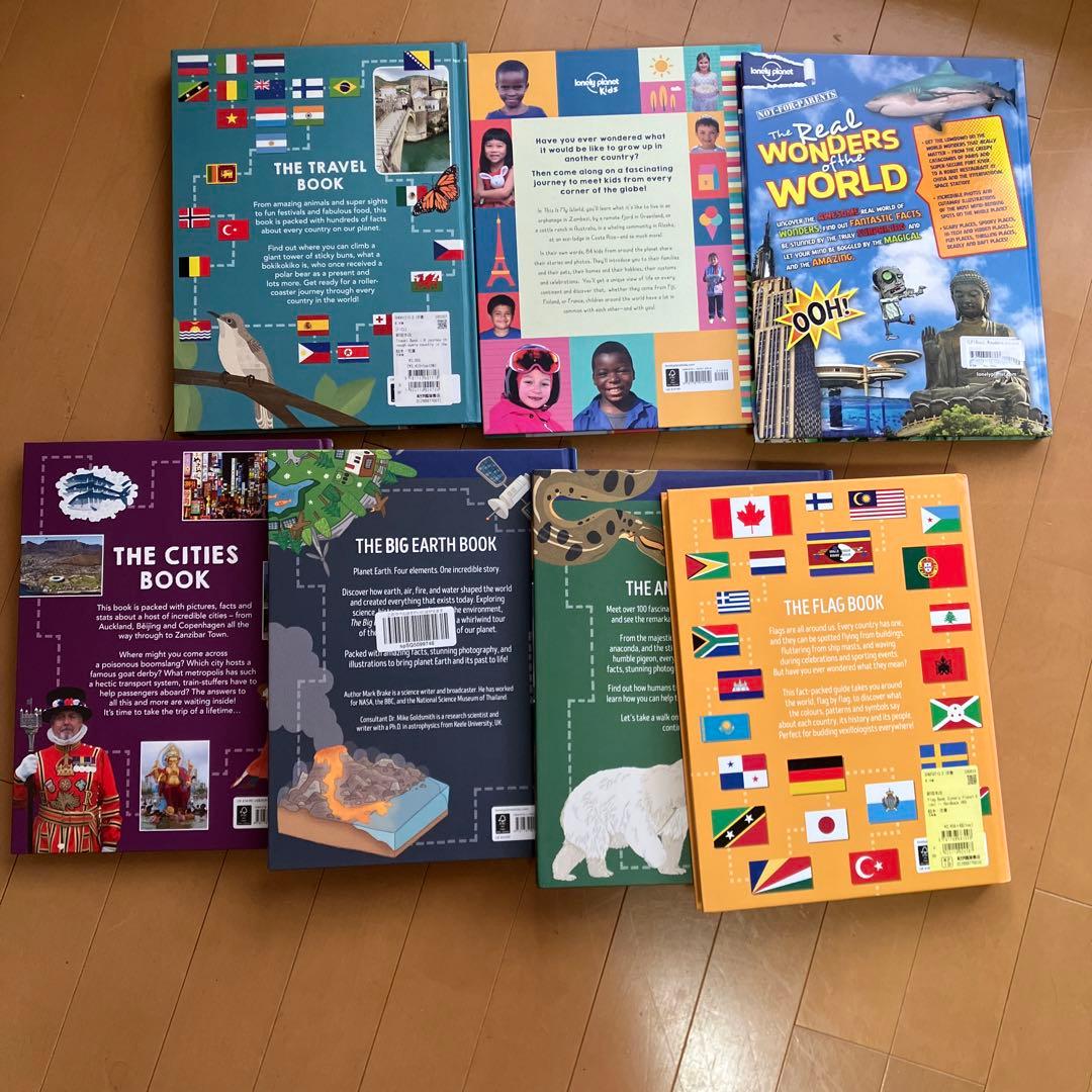 lonely planet kids 英語洋書大型図鑑の7冊セット