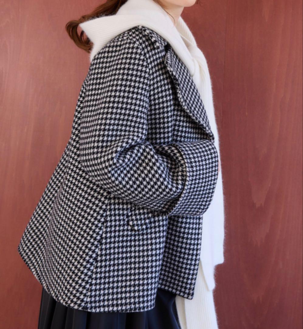 Herlipto ハーリップトゥ　コート　千鳥柄