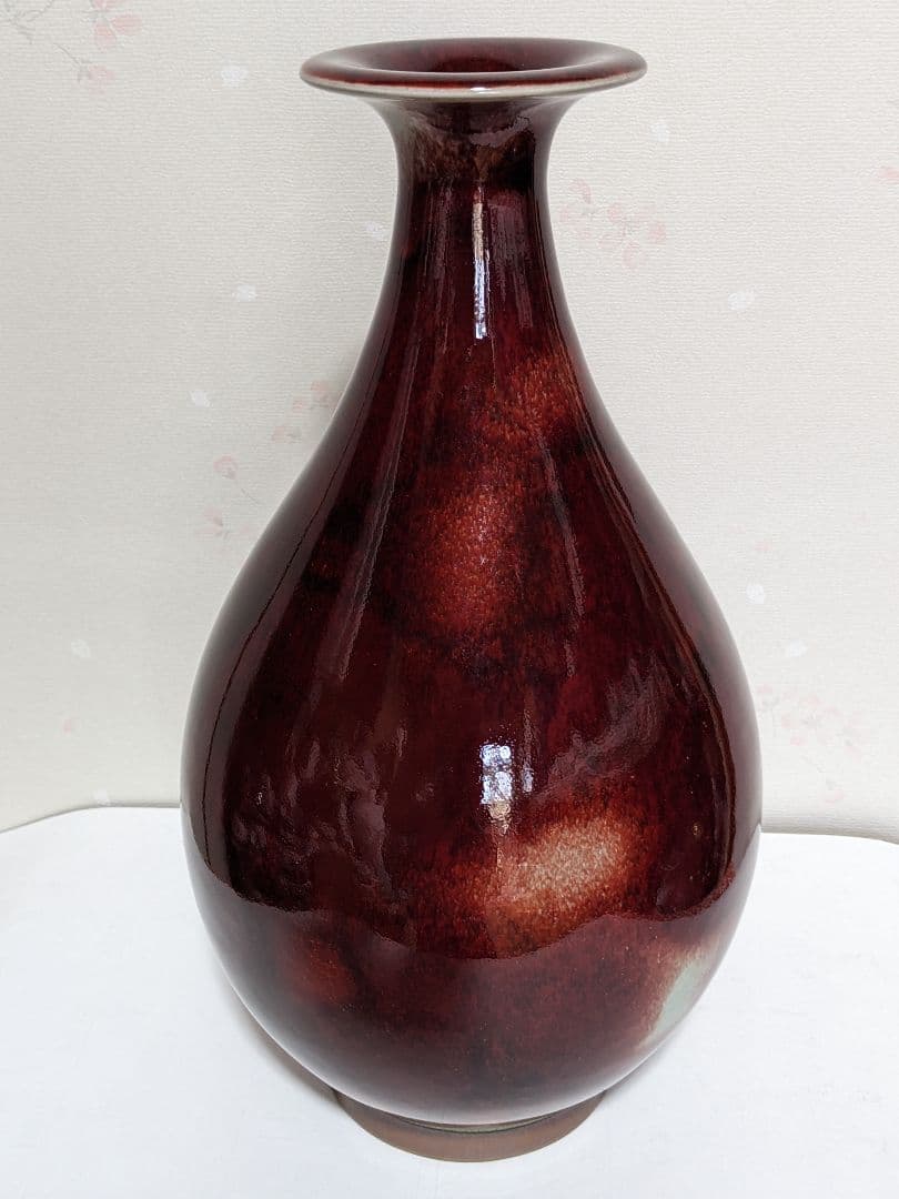 ♦中国陶磁 孔家鈞窯 花瓶 河南省 現代の鈞窯を代表する名門ブランド 美術品