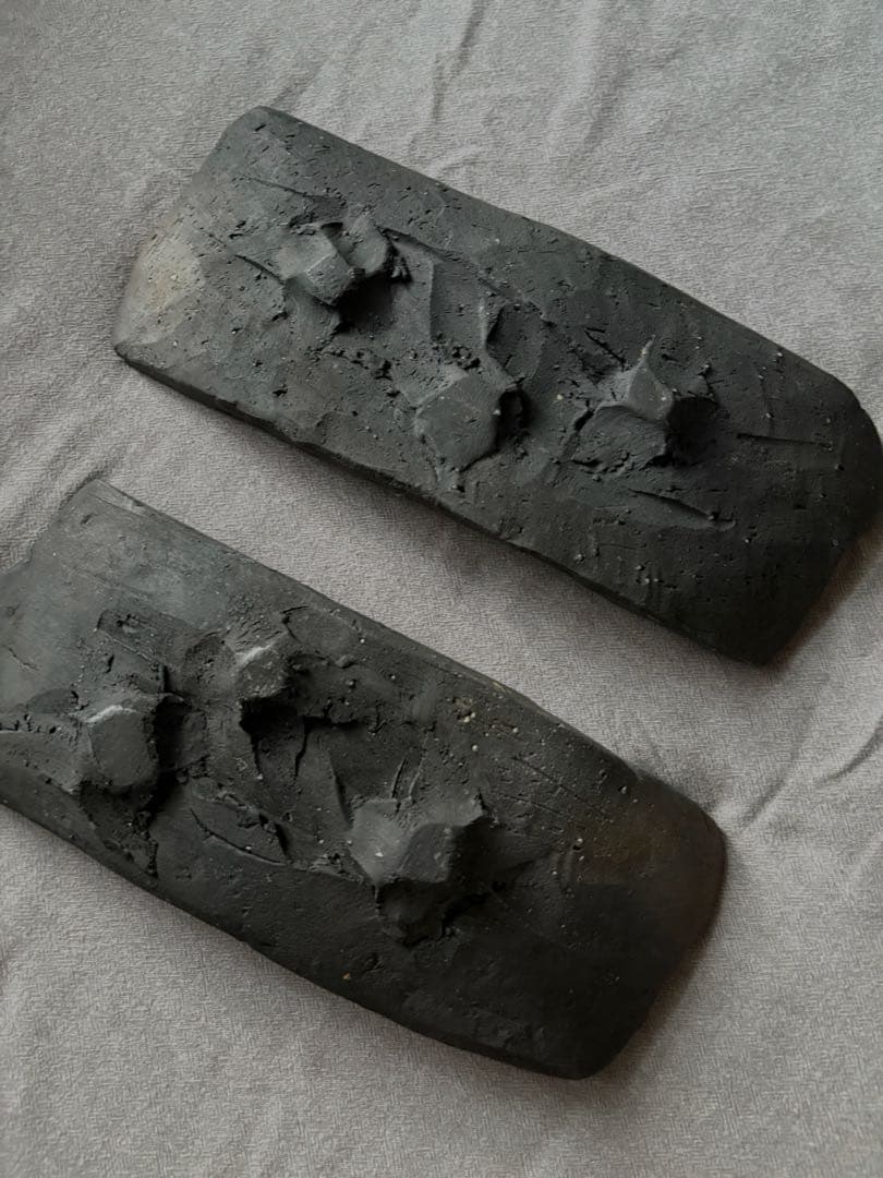 ◆真木弘姫　長皿　2客セット　和食器　作家物◆