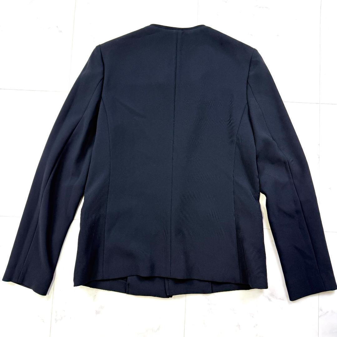 UNITED ARROWS ノーカラー セットアップ スーツ ネイビー 38 M