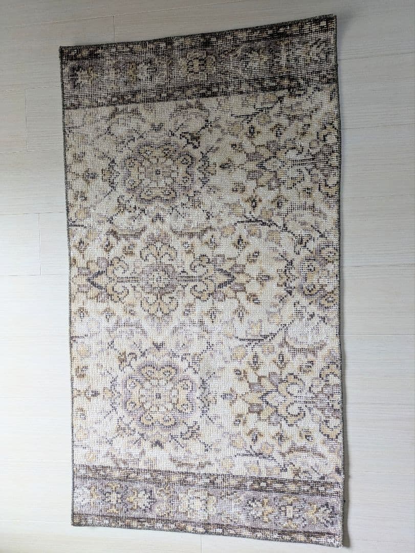 63×114 オトナフローラル　トルコヴィンテージラグ
