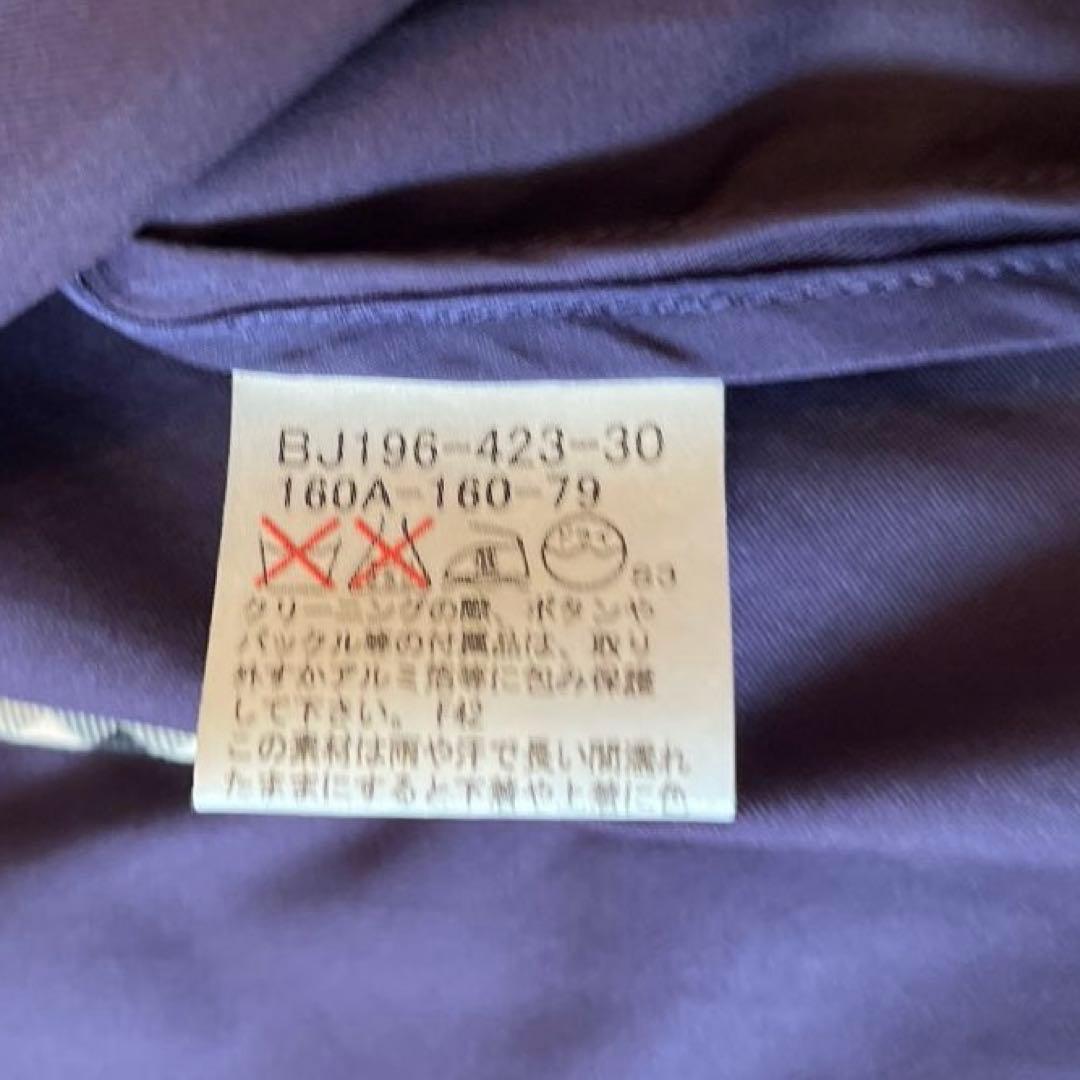 極美品　バーバリー　ハーフトレンチコート　ノバチェック　ベルト　ネイビー