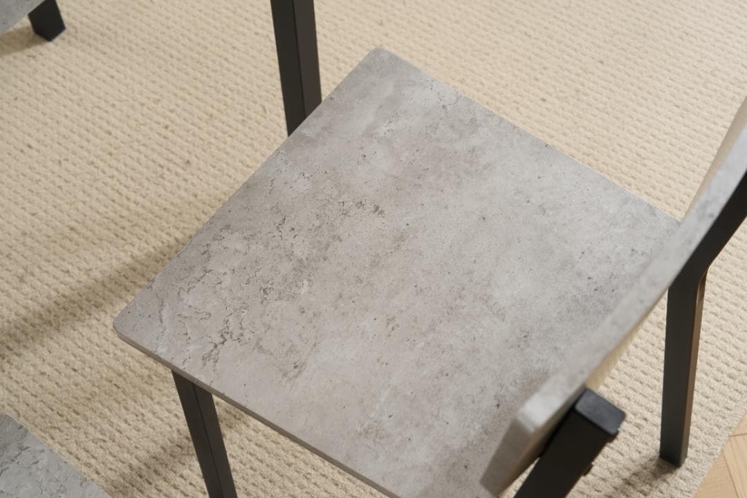 先行販売中！4人掛け テーブル＆チェア4脚 オシャレ北欧風 幅110 GRAY