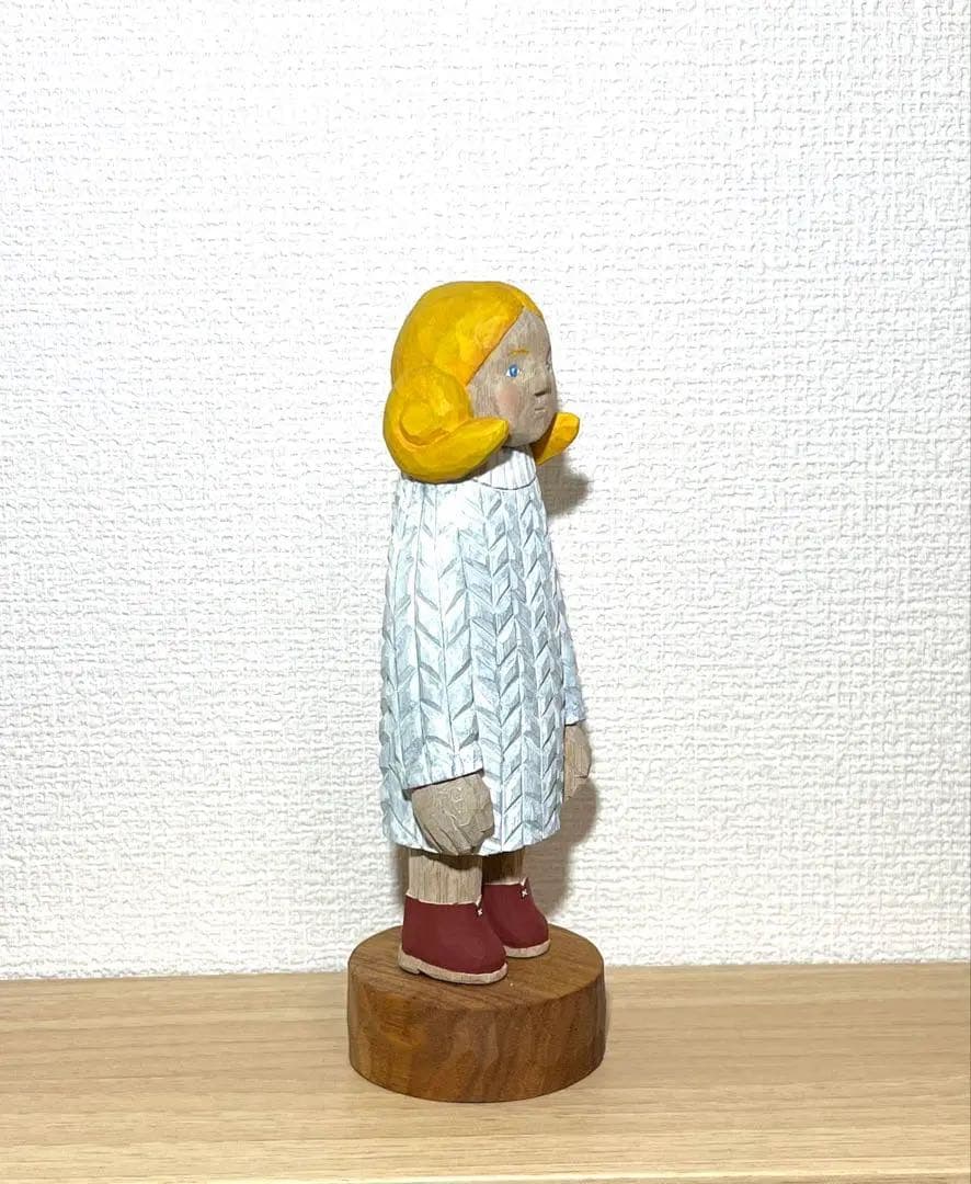 江籠正樹 作 『女の子』大型作品（約17cm）