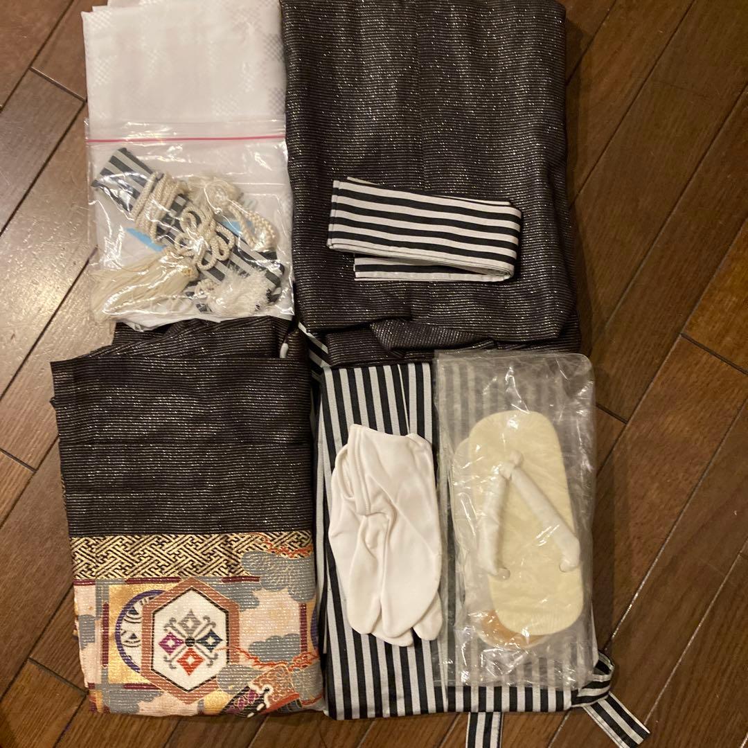 七五三用着物 5才　男の子　付属品付き