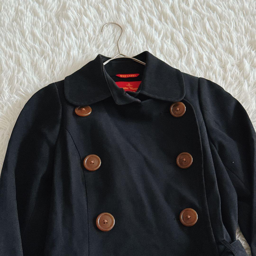 ヴィヴィアンウエストウッド トレンチコート ラブ ハート型 3サイズ ブラック