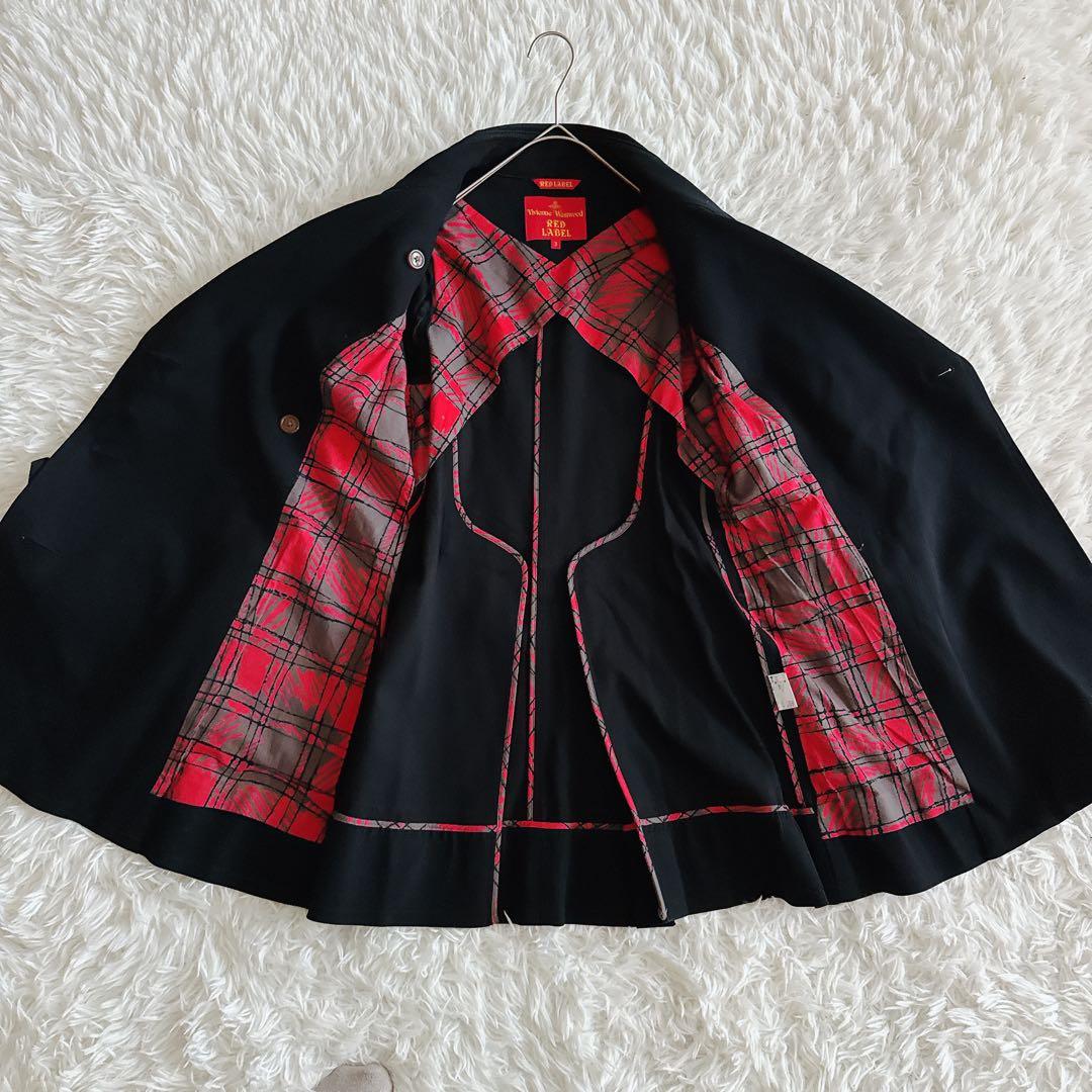 ヴィヴィアンウエストウッド トレンチコート ラブ ハート型 3サイズ ブラック