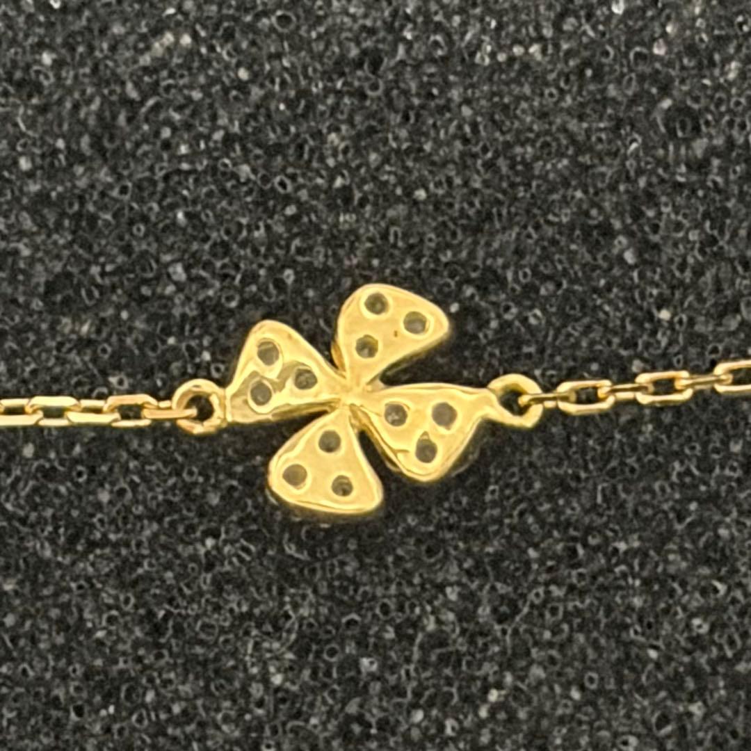 agete クローバー ブレスレット　K18 ゴールド