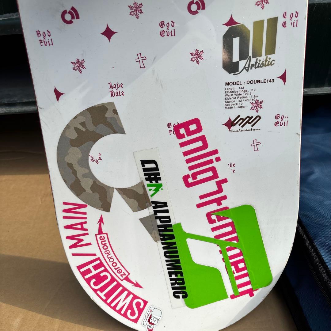 011 Artistic Double 143 ビンディング付　スノーボード