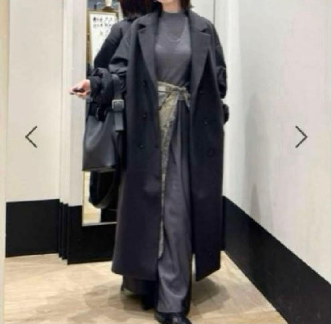 最終値下げ！完売品！✴︎今季✴︎新品✴︎レプシィムドッキングロングコート✴︎チャコール