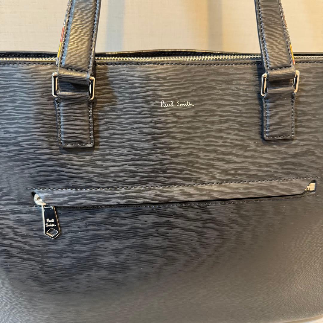 paul smith ポールスミス　クラシックエンボス　レザー　トートバッグ