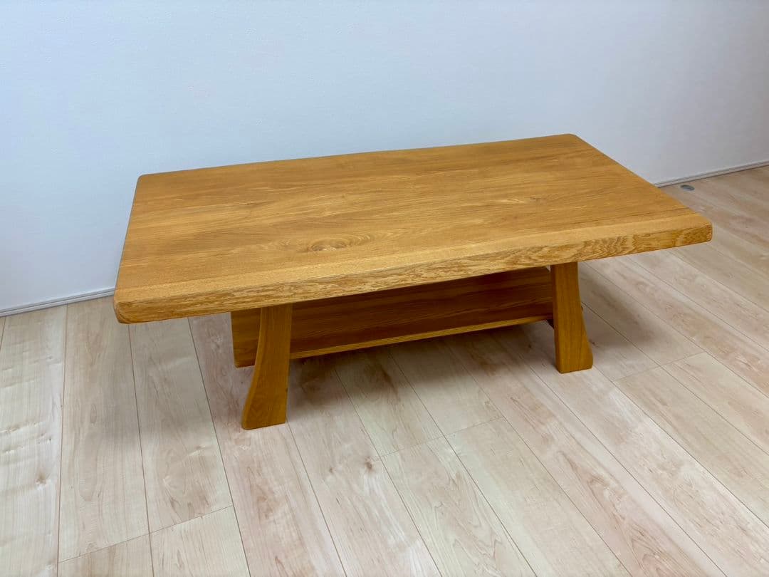 【広島手渡し可】ローテーブル 座卓 ナチュラル 天然木 一枚板