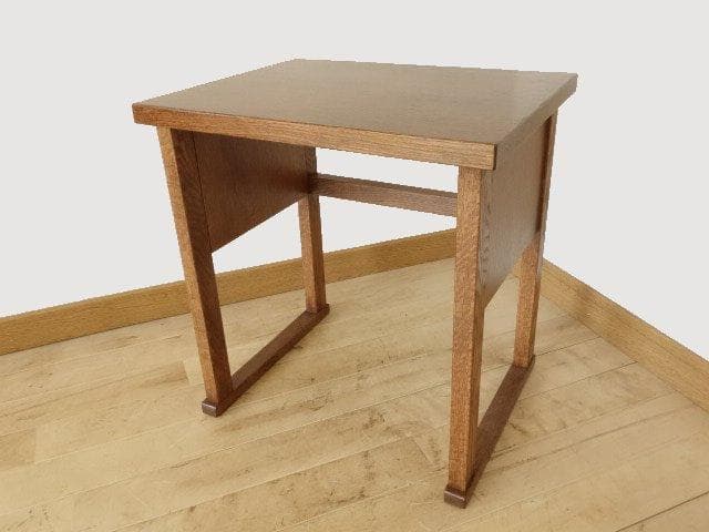 北海道手作り家具　ナラ（楢）材　マルチサイドテーブルUB　ミニデスク　Ｈ５２０