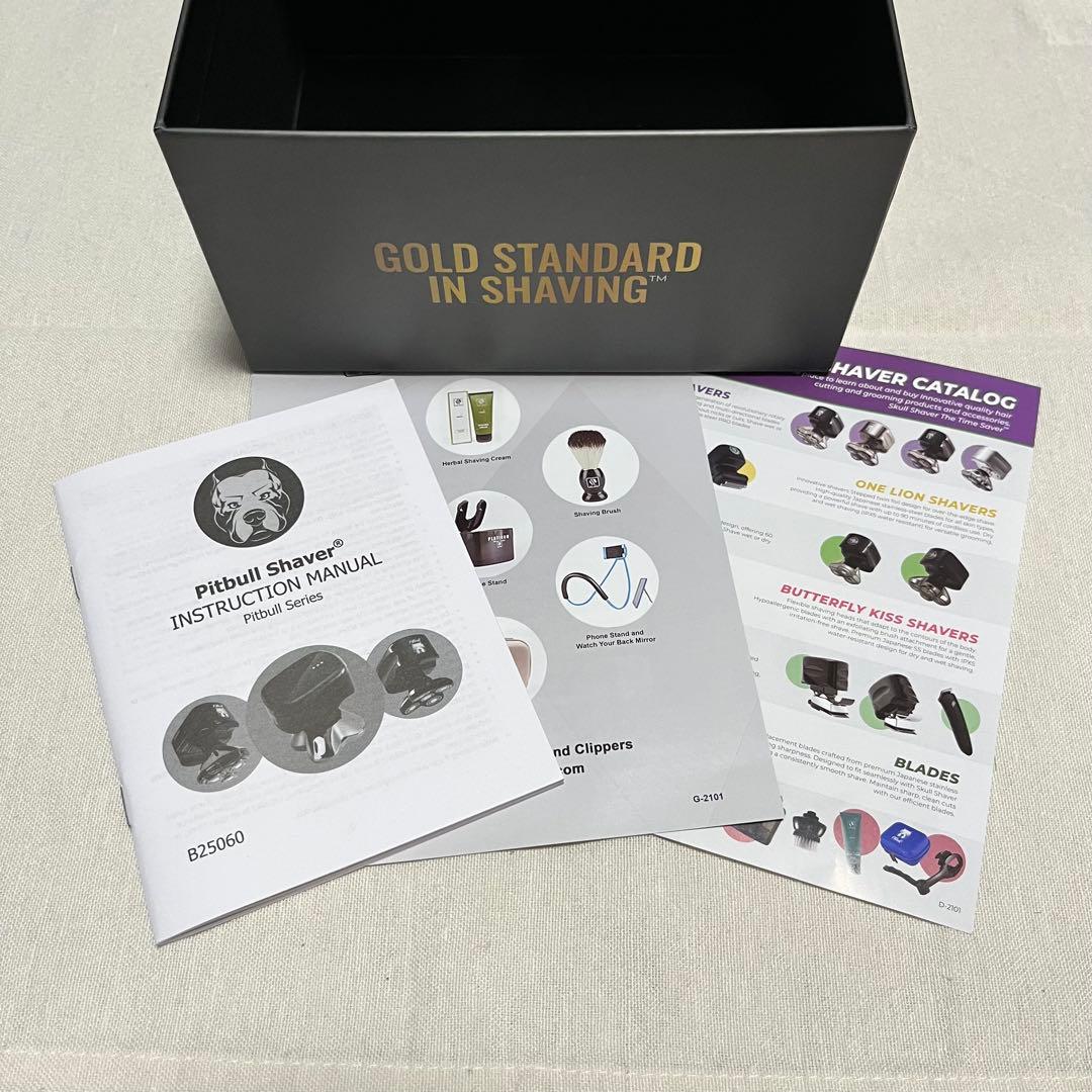 スカルシェーバー ピットブル ゴールドプロ GX5 【新品リンススタンド付】