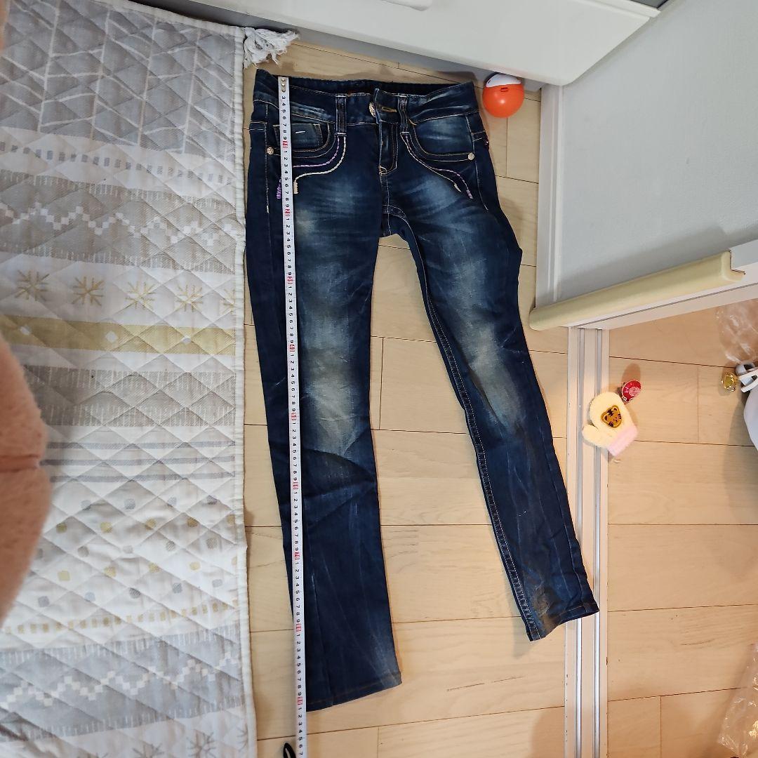 Ed Hardy 刺繍入りストレートデニム裾直し有り