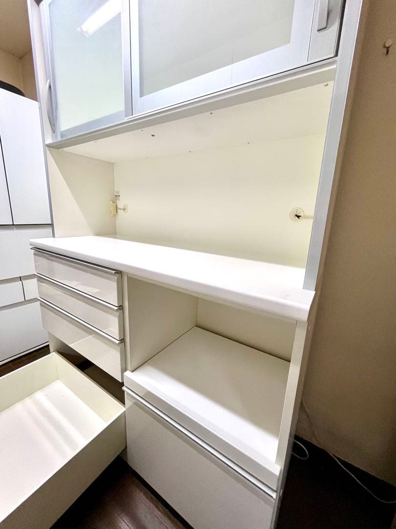 【美品・ソフトクローズ付き】キッチンラック 幅128.5cm 高さ205cm