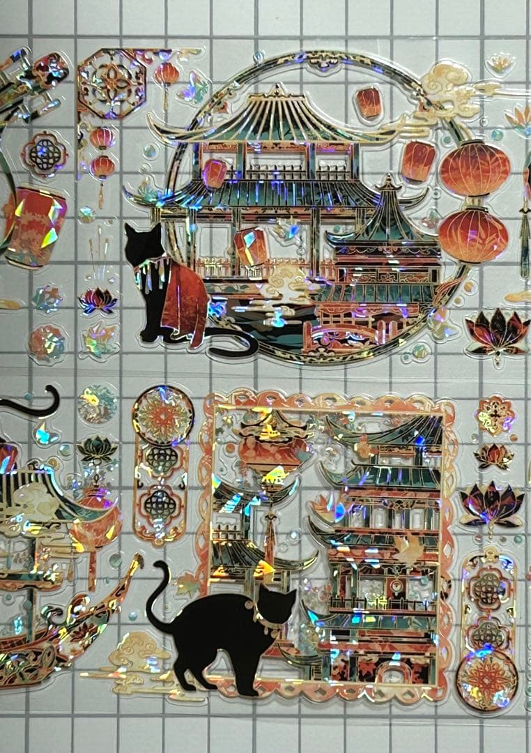 国潮・唐 シール式 海外マステ 切り売り