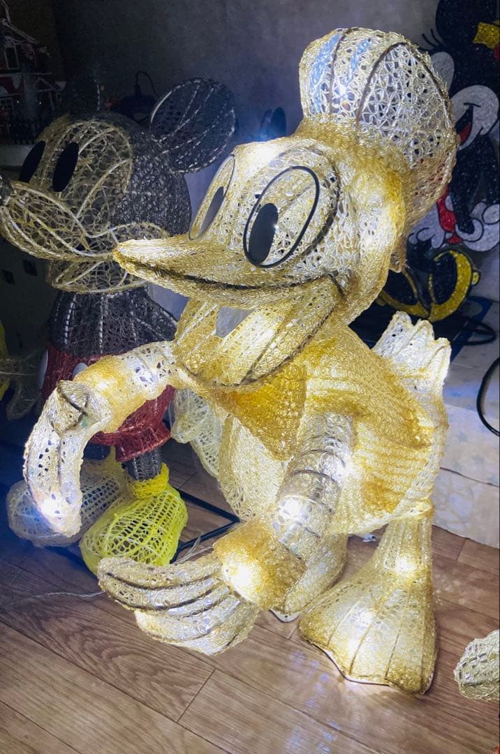 特大70cm！！ LEDクリスタル ドナルドダック イルミネーション