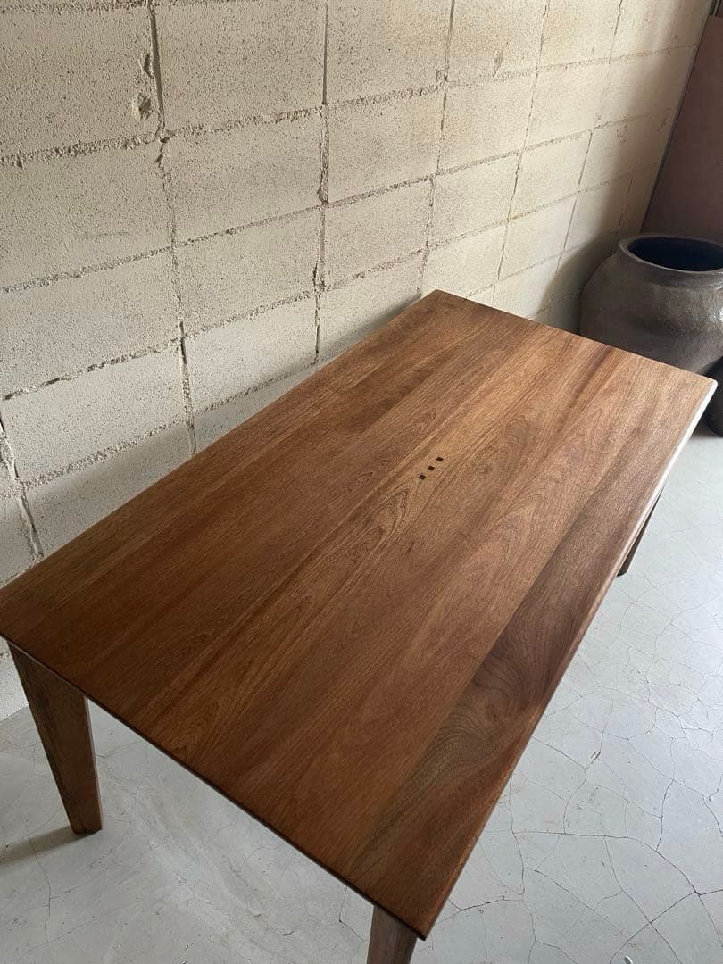 ウォールナット無垢材　ダイニングテーブル　ダイニング5点　朝日木材加工　アクタス