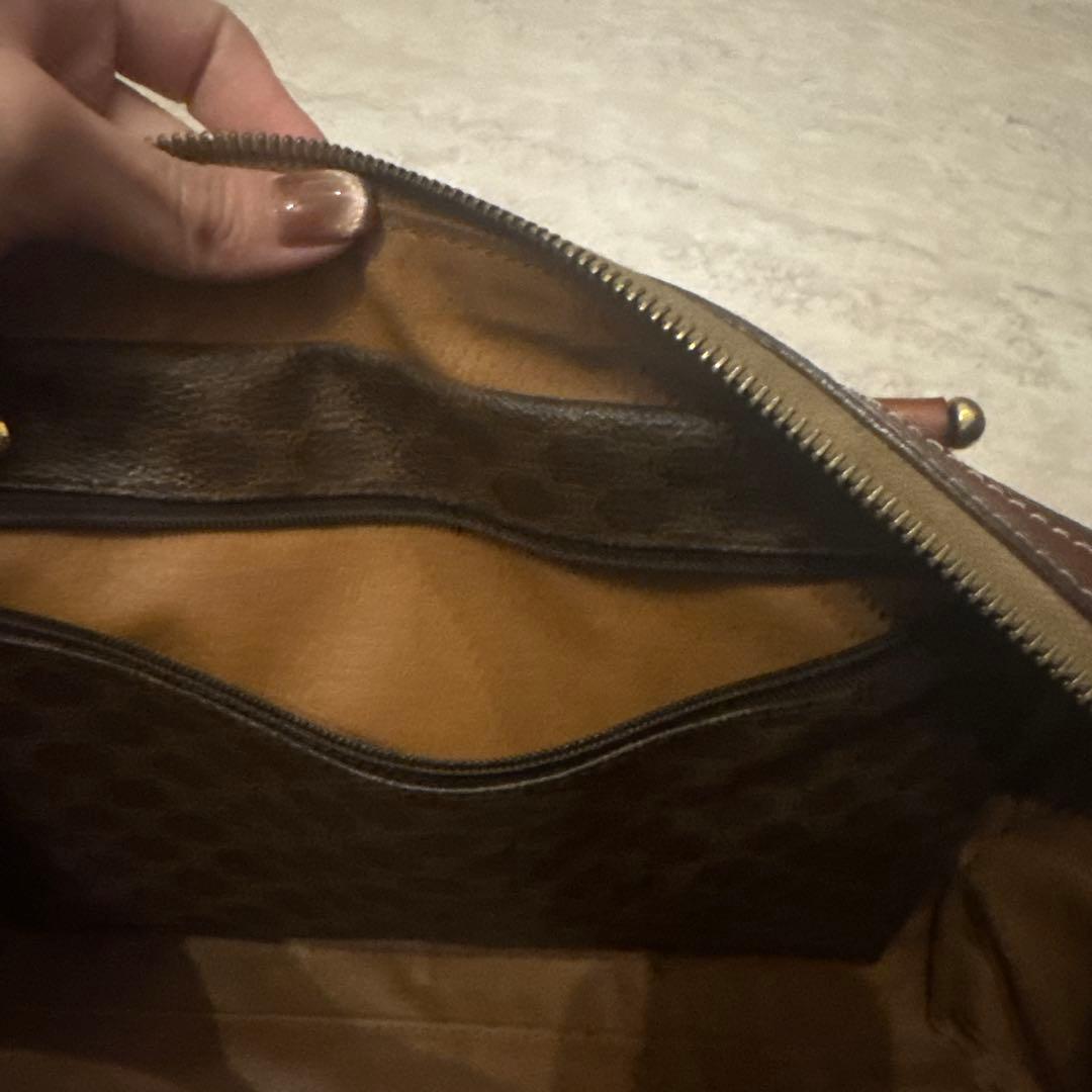 CELINE マカダム ミニボストンバッグ