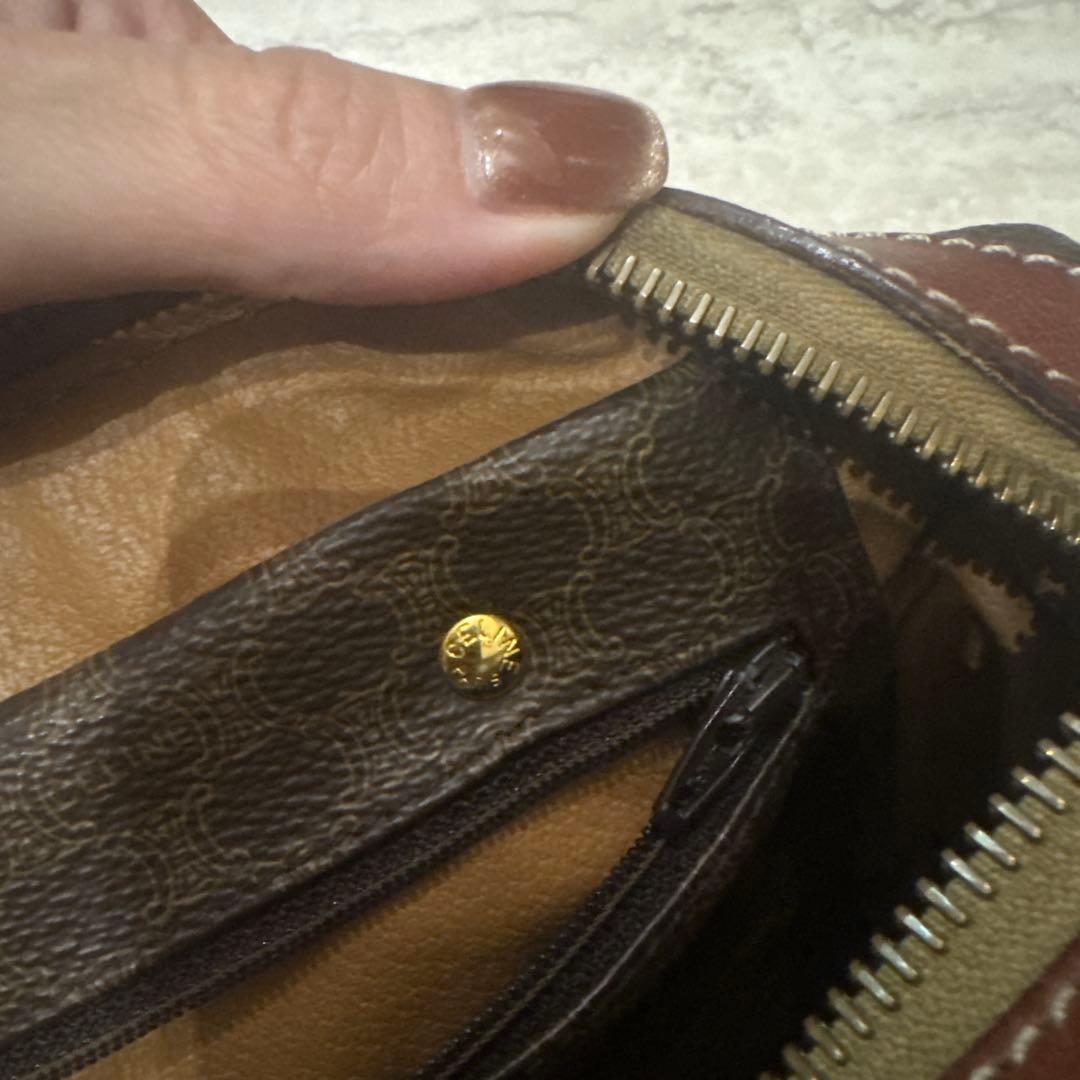 CELINE マカダム ミニボストンバッグ