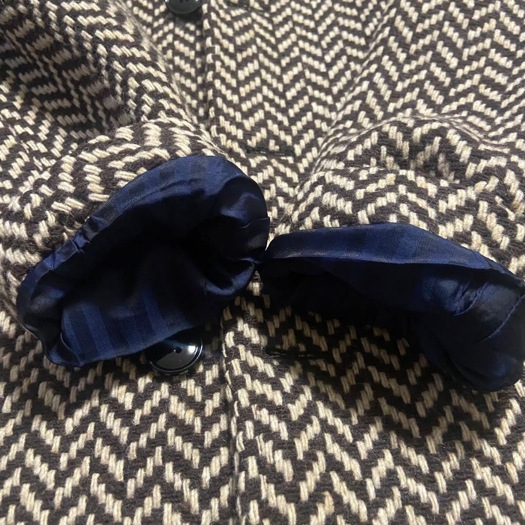 MASSIMO PIOMBO マッシモピオンボ ヘリンボーン ロングコートM相当