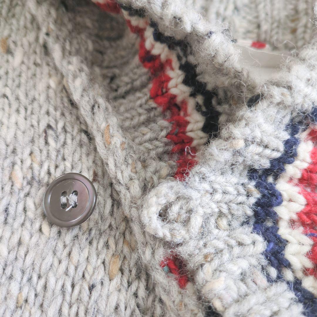 トムブラウン　カーディガン　トリコロール　4bar グレー　メンズ　ニット