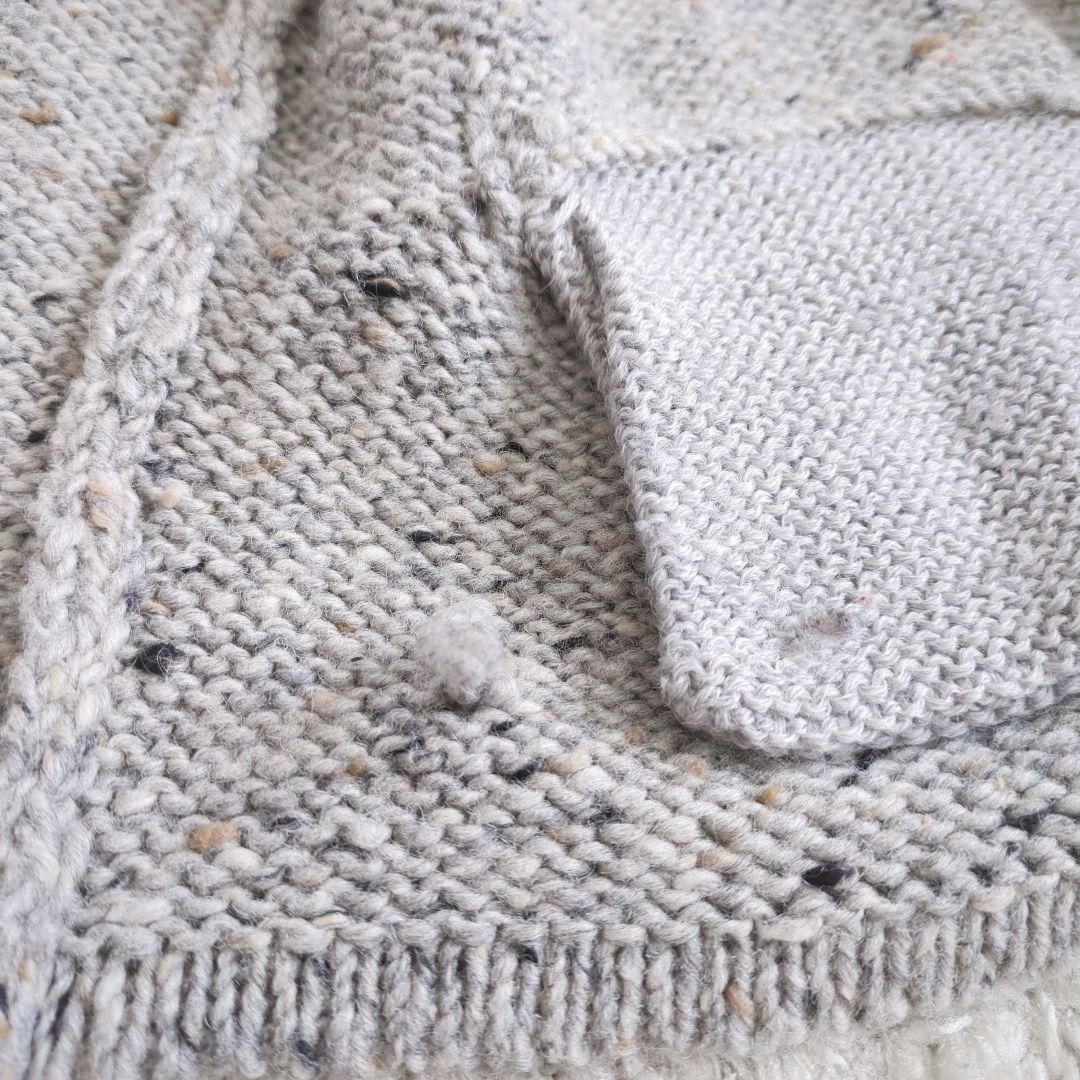 トムブラウン　カーディガン　トリコロール　4bar グレー　メンズ　ニット