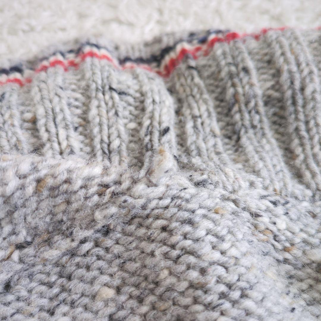 トムブラウン　カーディガン　トリコロール　4bar グレー　メンズ　ニット